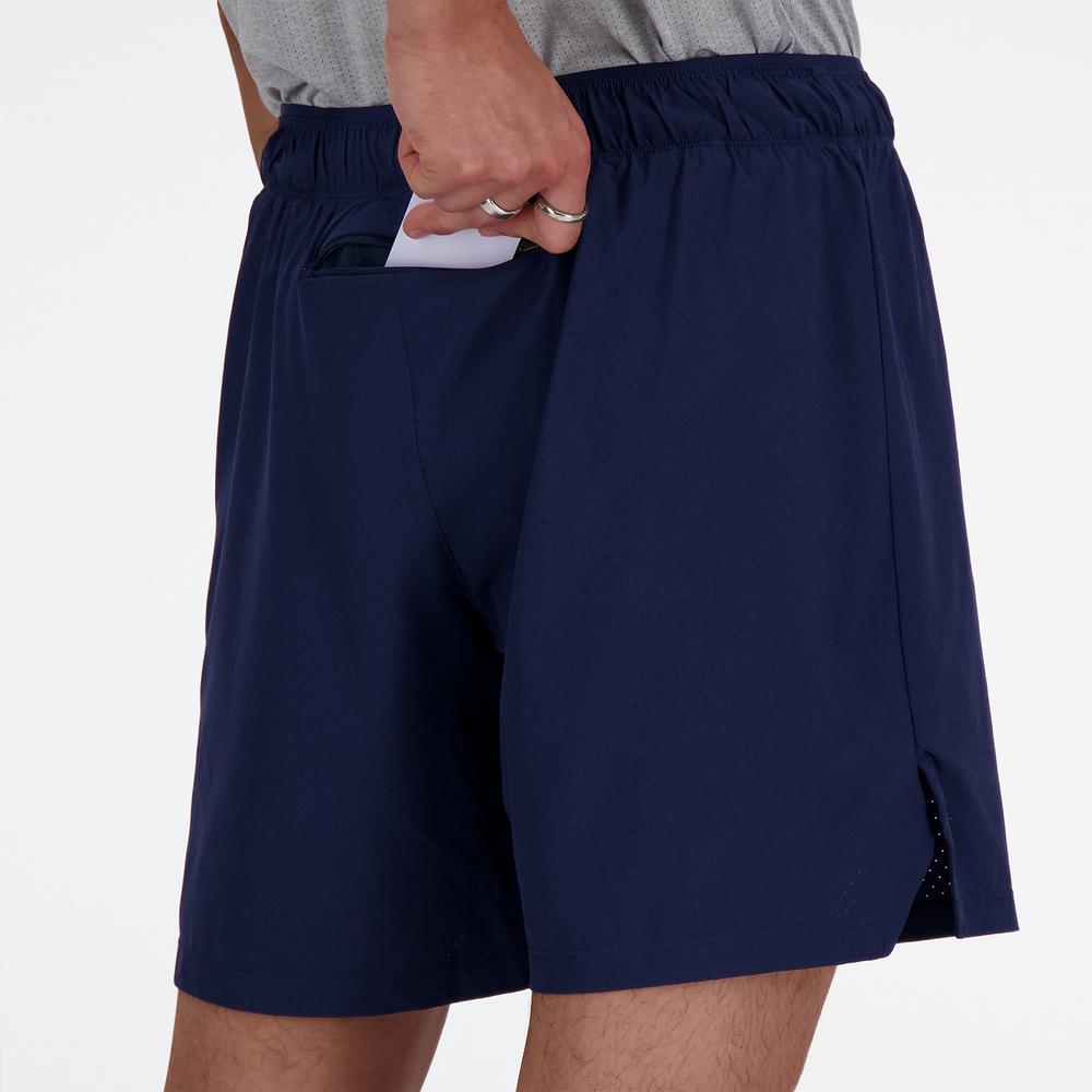 Pánske šortky New Balance MS41283NNY - tmavomodré