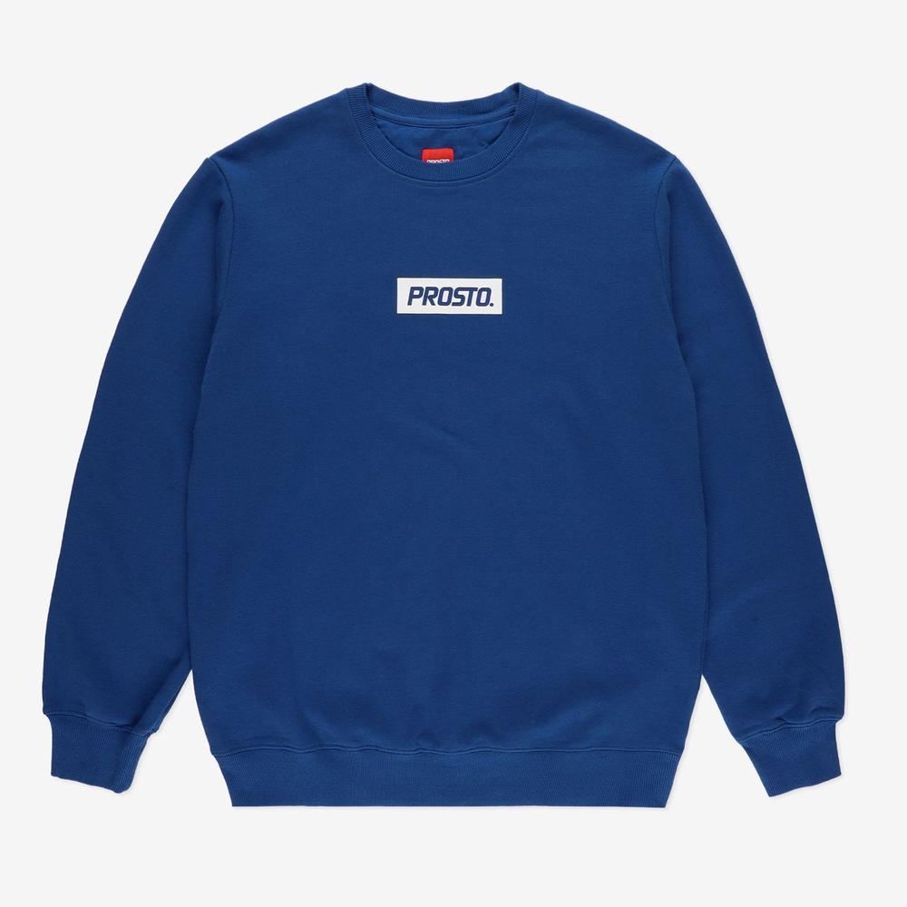 Blúza Prosto Klasyk Crewneck Bokz KL231MSWE1074 - modré