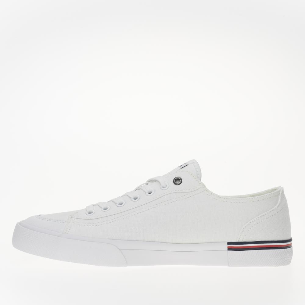 Topánky Tommy Hilfiger Corporate Vulc Canvas FM0FM04954-YBS - biele