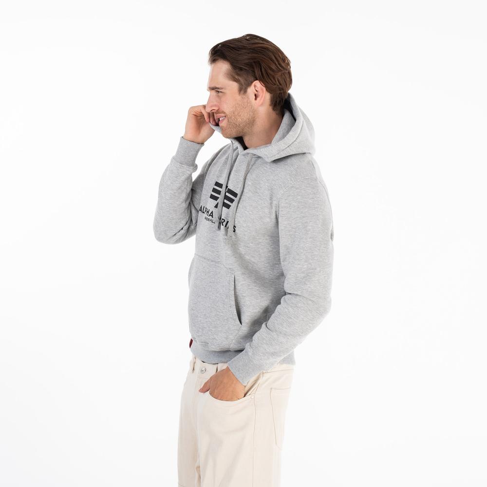 Blúza Alpha Industries Basic Hoody 17831217 - šedý
