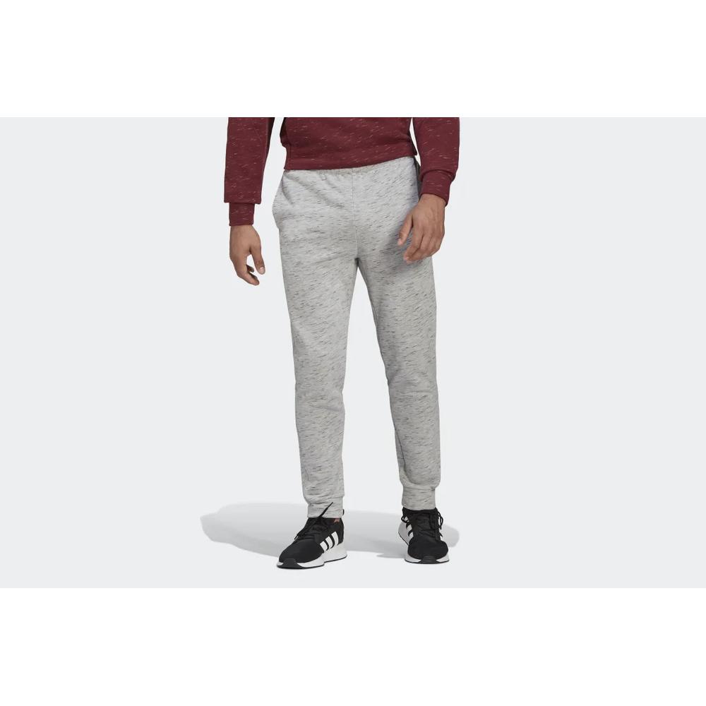 Nohavice adidas Essentials French Terry Melange HE1795 - šedý