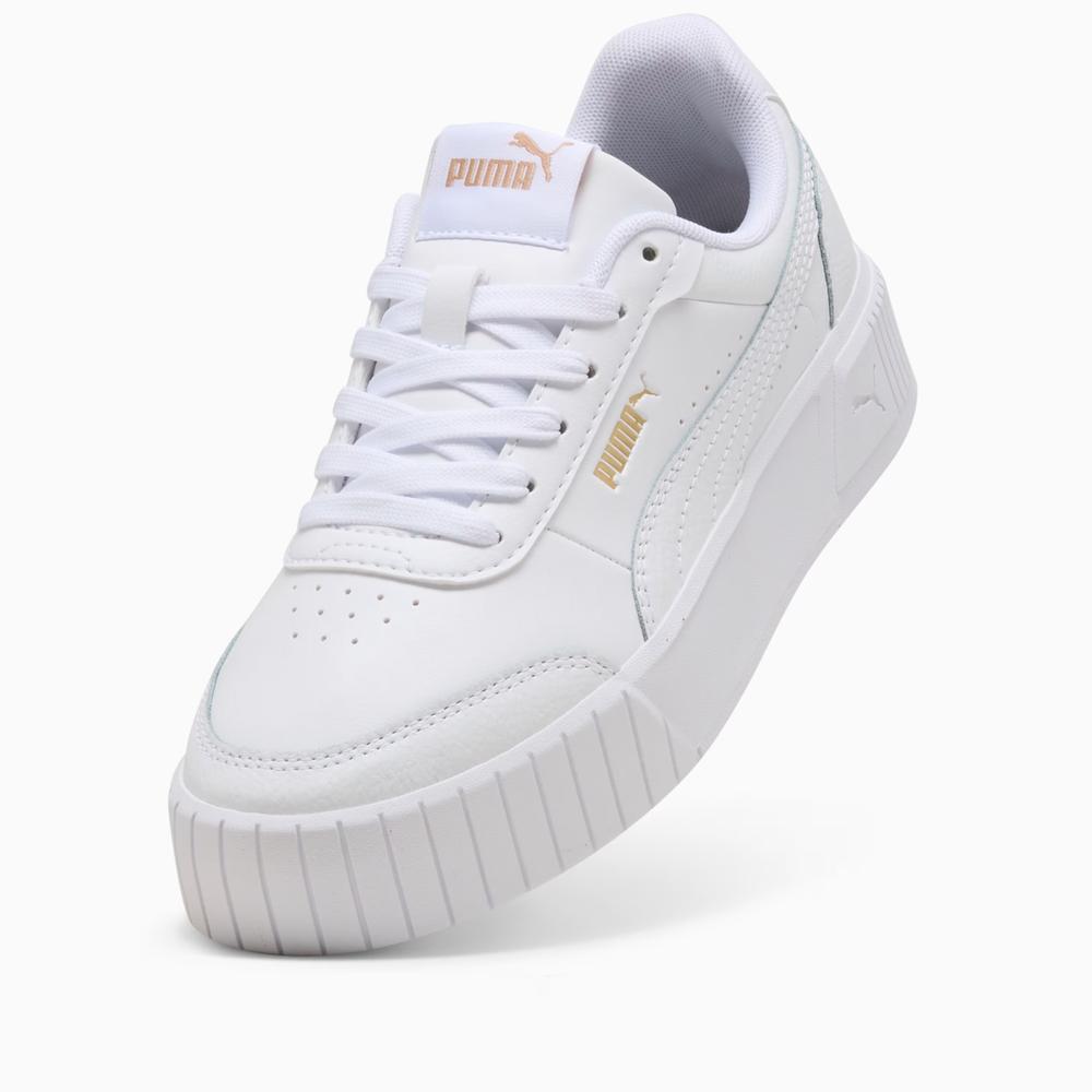 Topánky mládež Puma Carina Mia 40374602 - biele