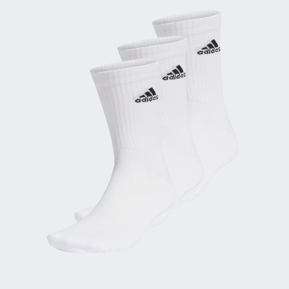 Ponožky unisex adidas Sportswear Cushioned Crew Socks 3 Pairs HT3446 - biele