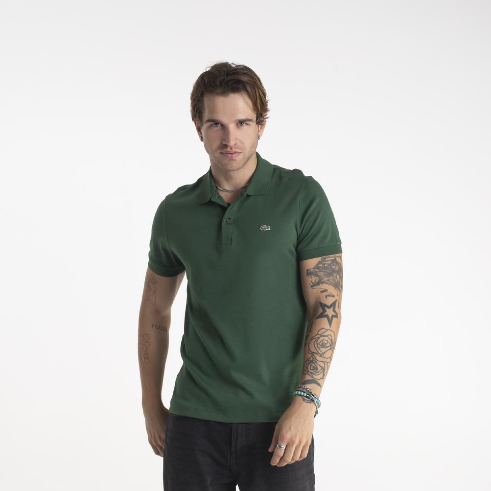 Tričko Lacoste Cotton Shirt Regular Fit DH2050-132 - zelené