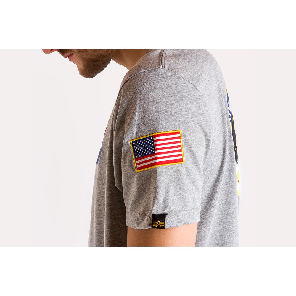 Tričko Alpha Industries Space Shuttle T 17650717 - šedý