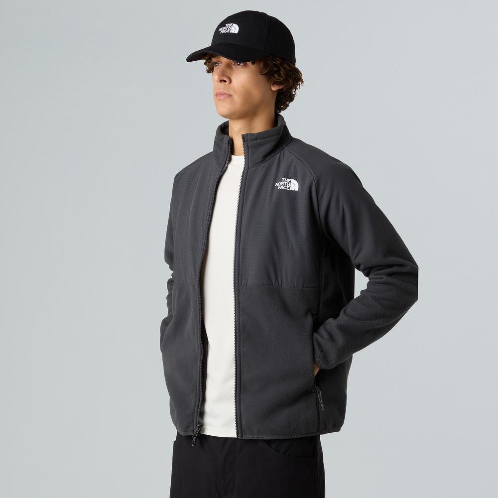 Mužský blúza The North Face 100 Glacier Heavyweight Full-Zip Fleece 0A89JGU8M1 - čierne