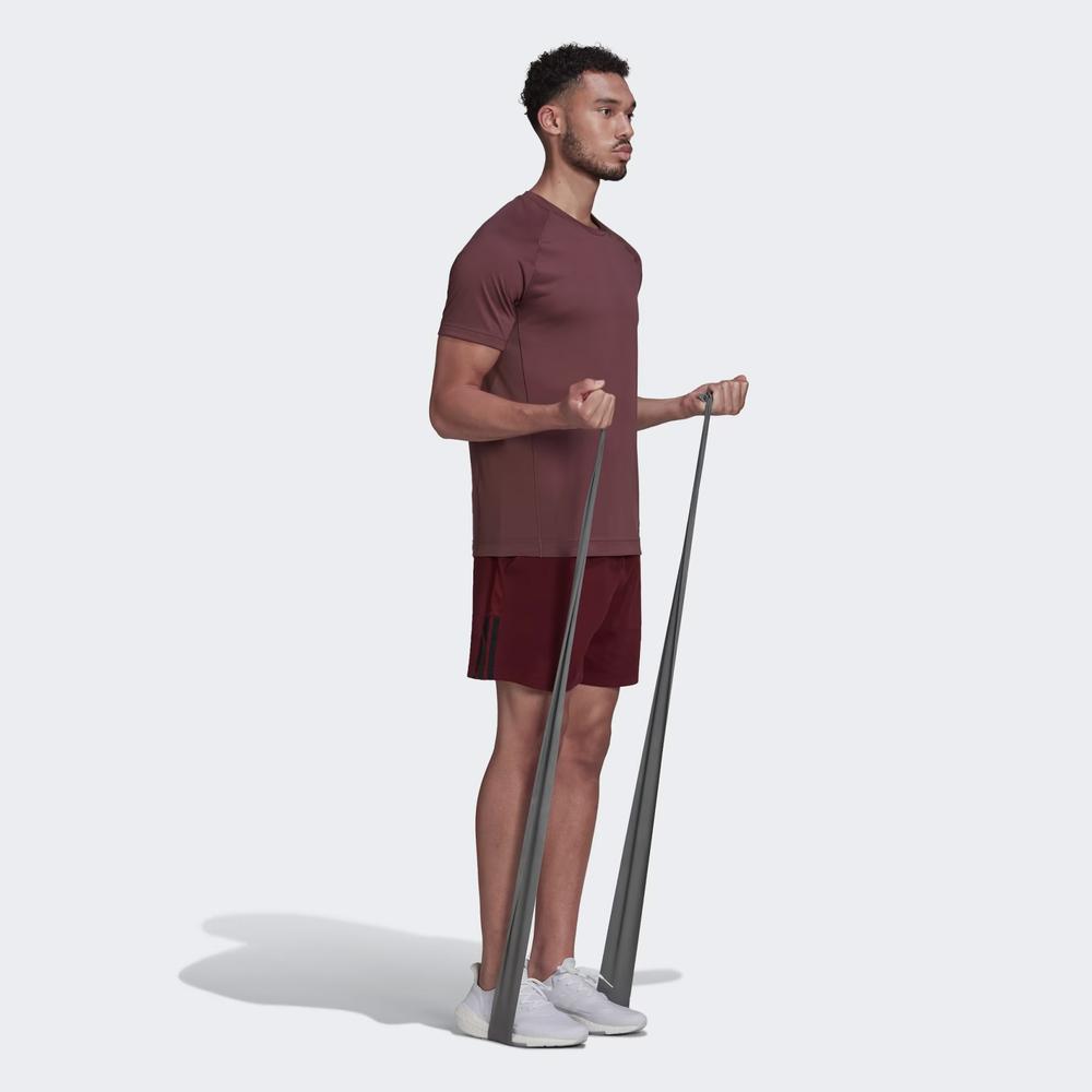 Tričko adidas Yoga Training HC2642 - bordóvé
