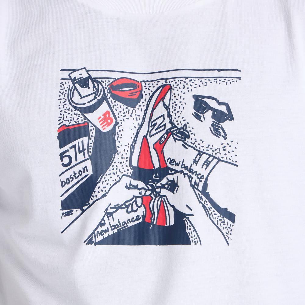 Pánske tričko New Balance MT61L3FMWT - biele