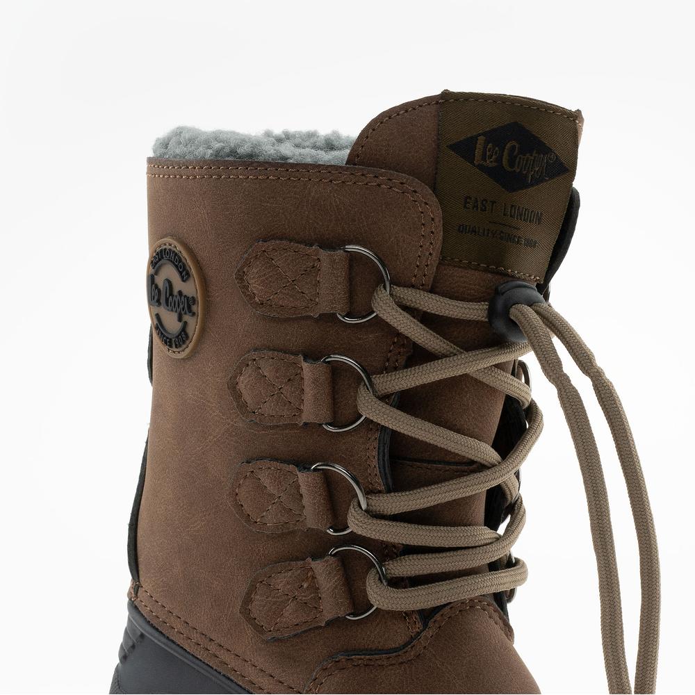 Detské topánky Lee Cooper LCJ-24-44-2842K - hnedé