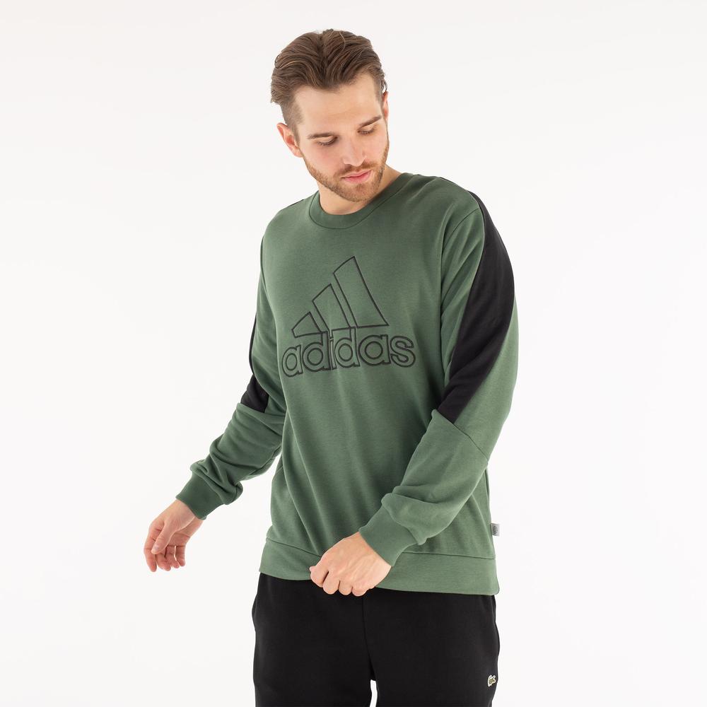 Blúza adidas M FI BOS Crew HJ9934 - zelené