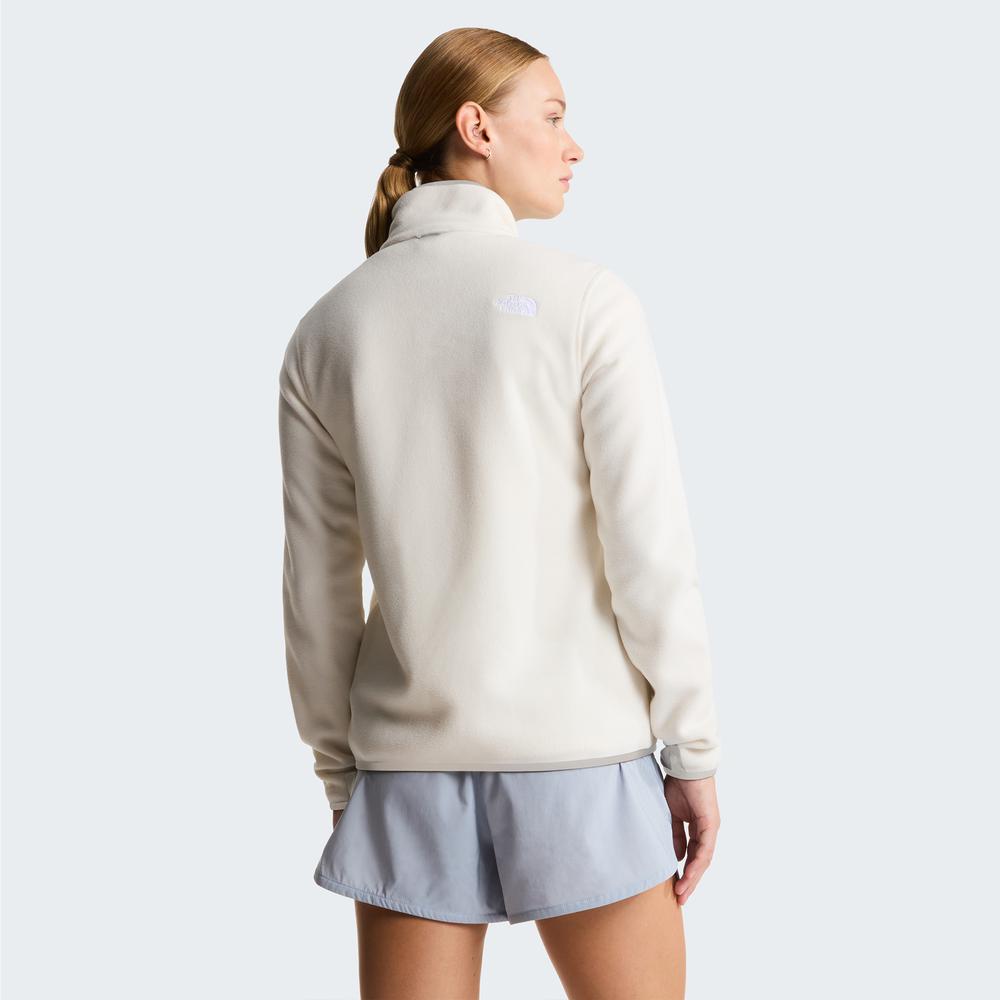 Dámská blúza The North Face 100 Glacier Full-Zip Fleece 0A8D2FQLI1 - biele