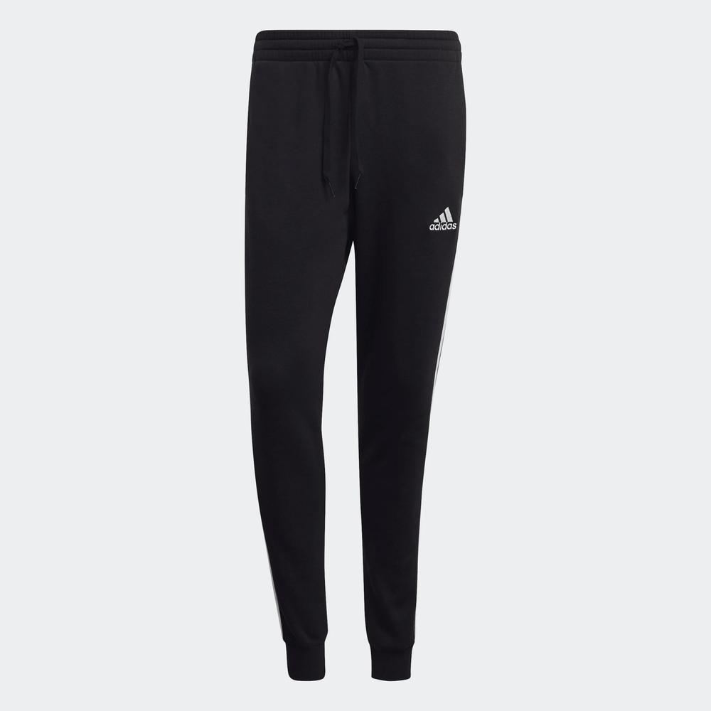 Dresové nohavice adidas Essentials 3-Stripes Fleece GM1089 - čierne