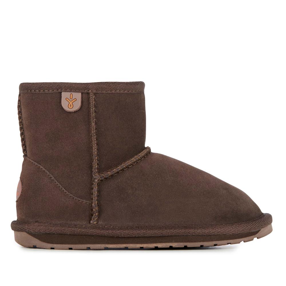 Detské topánky Emu Australia Wallaby Mini Teens T10103CHOC - hnedé