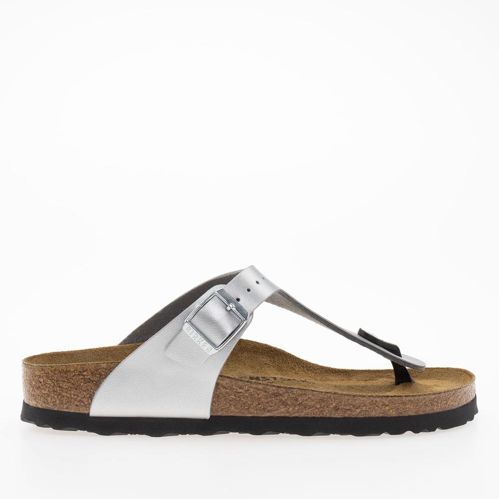 Žabky Birkenstock Gizeh 43853 - strieborné