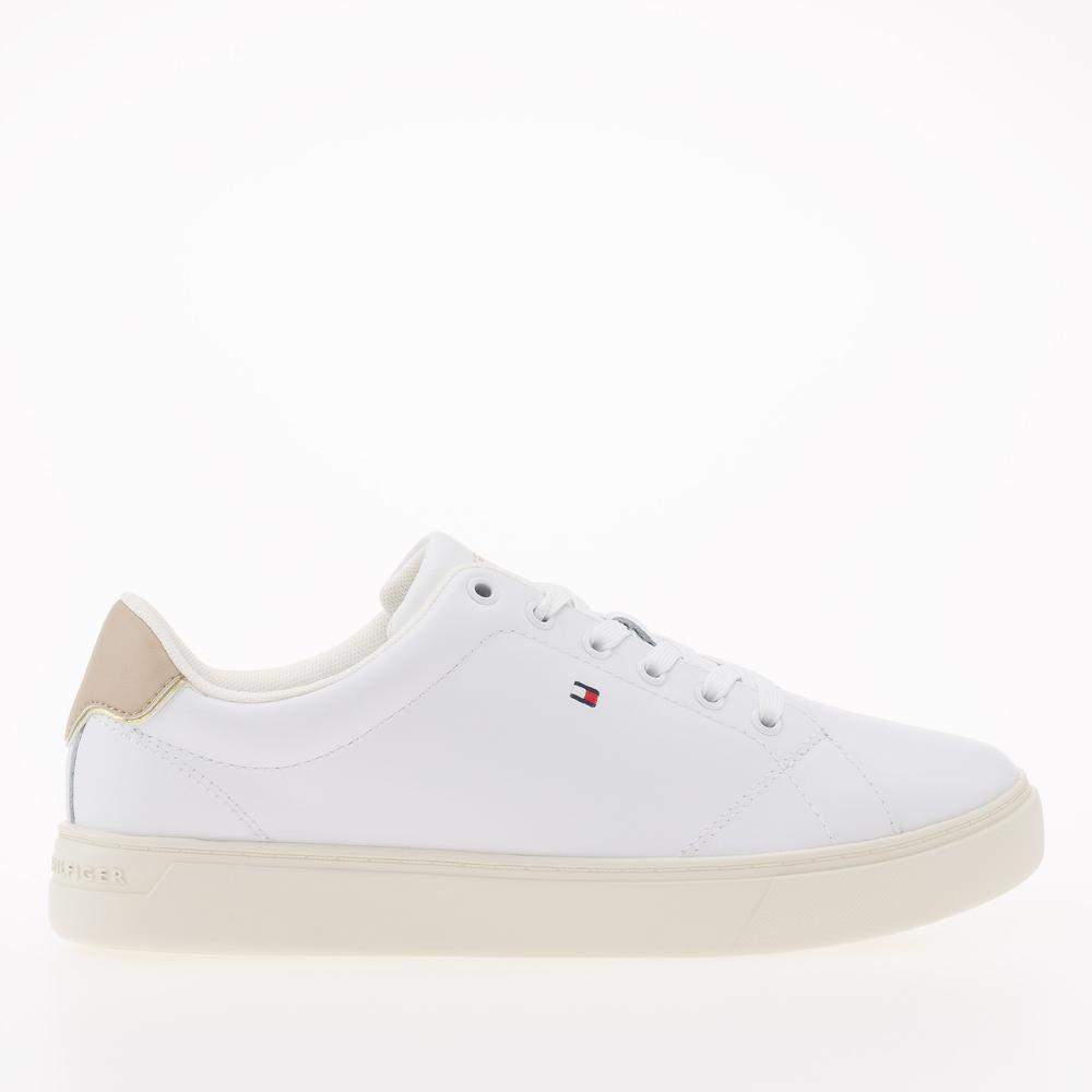 Topánky Tommy Hilfiger Essential Leather Flag Cupsole FW0FW07427-0LH - biele