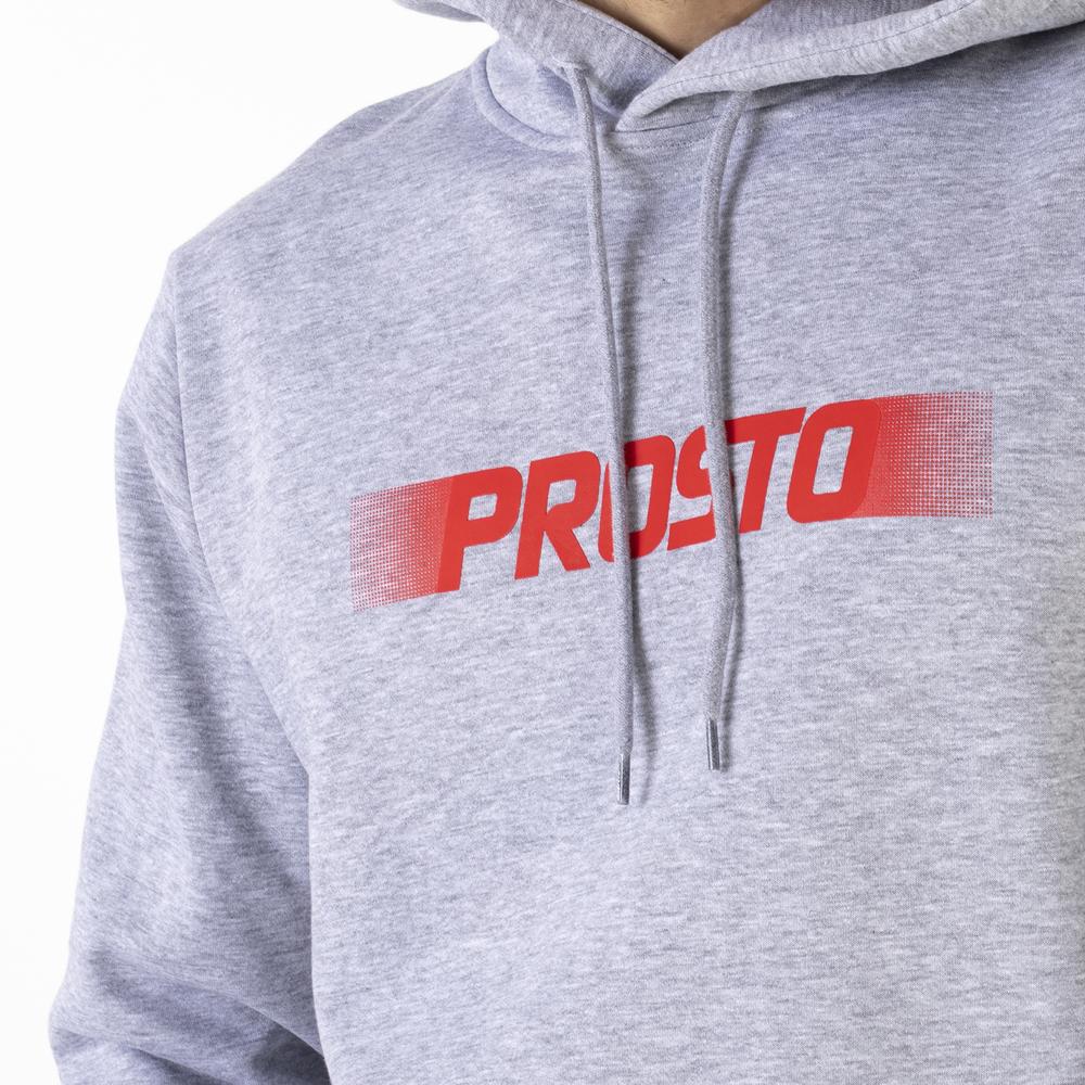 Blúza Prosto Klasyk Hoodie Adloot KL232MSWE2052 - šedý