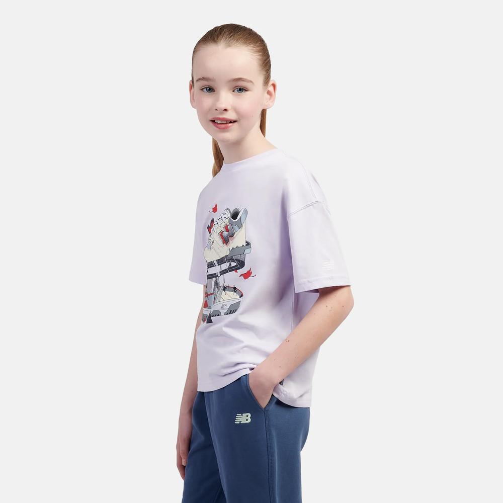 Tričko detské New Balance LAKG0117RIG - fialové