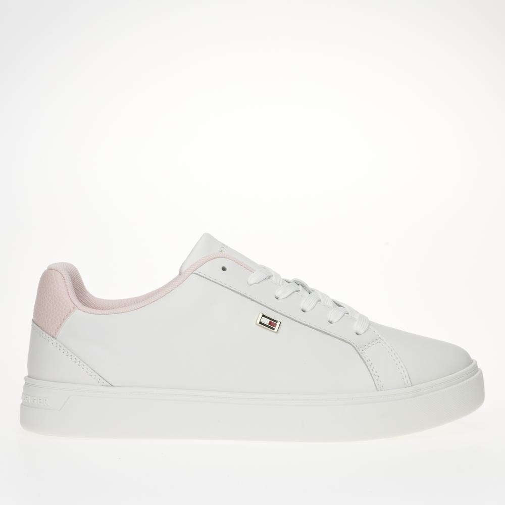 Topánky Tommy Hilfiger Flag Court FW0FW08072-0LA - biele