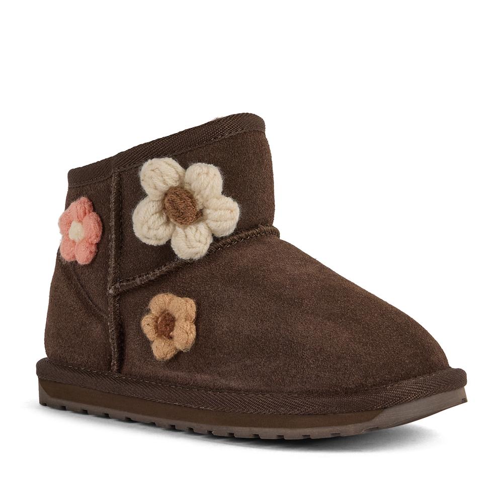 Detské topánky Emu Australia Daisy K13232CHOC  - hnedé