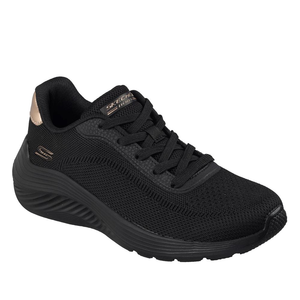 Dámske topánky Skechers Bobs Sport Squad Waves Current Look 117679BBK - čierne