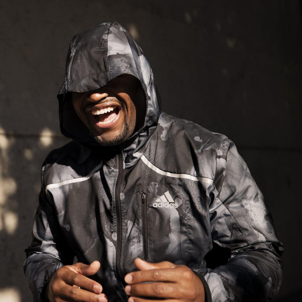 Bunda adidas Marathon Fast Graphic Jacket HE4562 - čierne