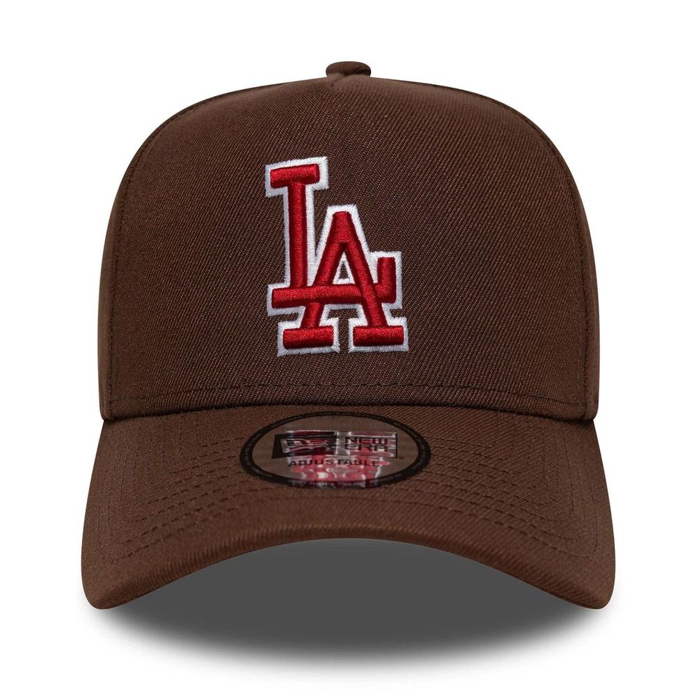 Čiapka New Era LA Dodgers MLB Outline Script 9FORTY E-Frame 60771811 - hnedé