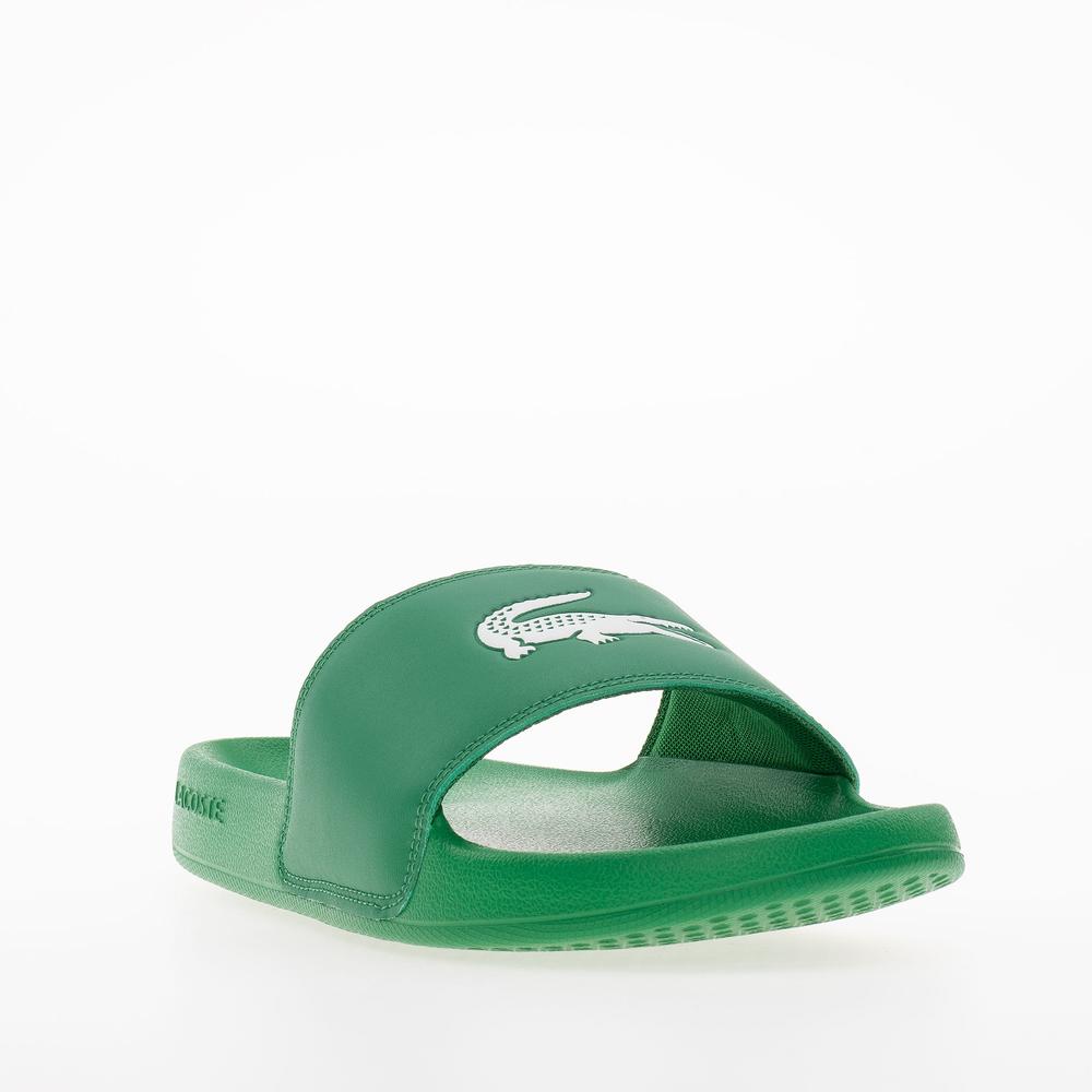 Klapky Lacoste Serve Sliders 749CMA0041-1R7 - zelené
