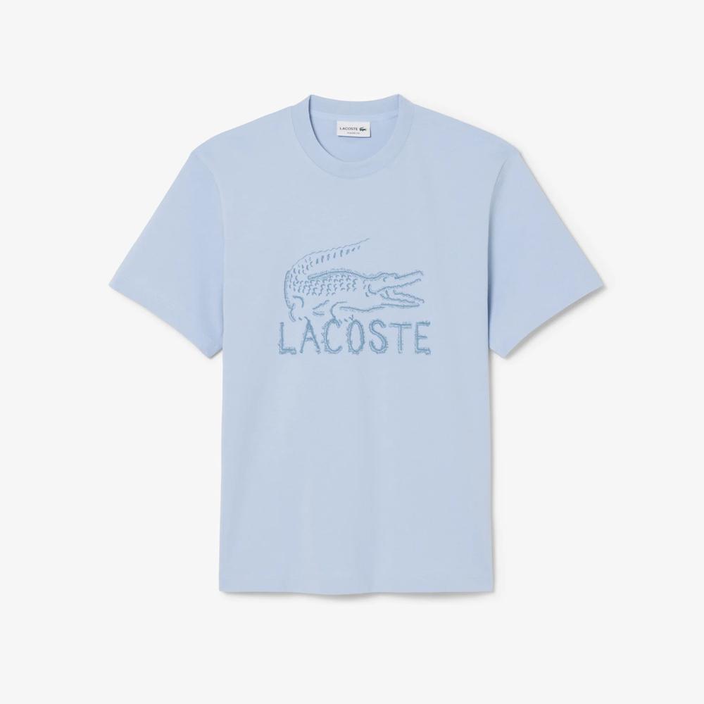 Mužský tričko Lacoste TH1427-HBA - modré