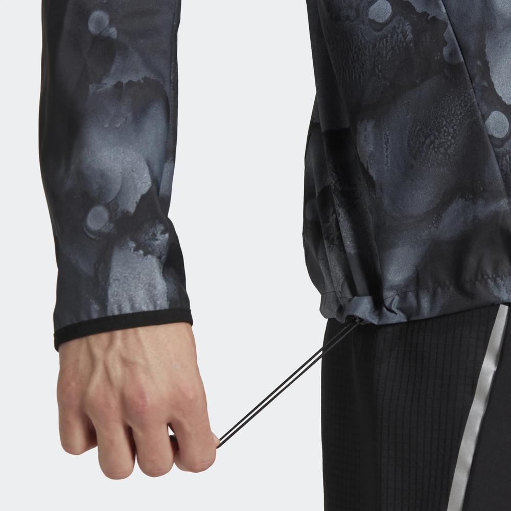 Bunda adidas Marathon Fast Graphic Jacket HE4562 - čierne