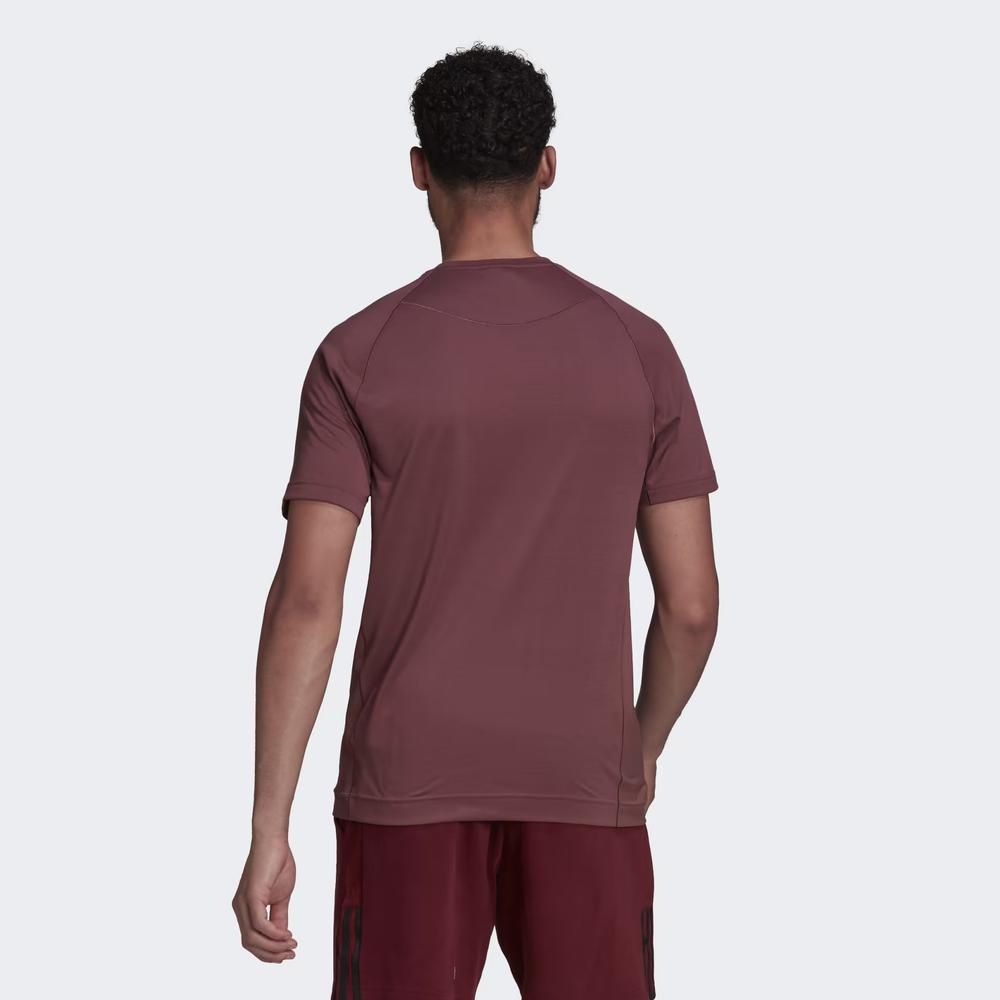 Tričko adidas Yoga Training HC2642 - bordóvé
