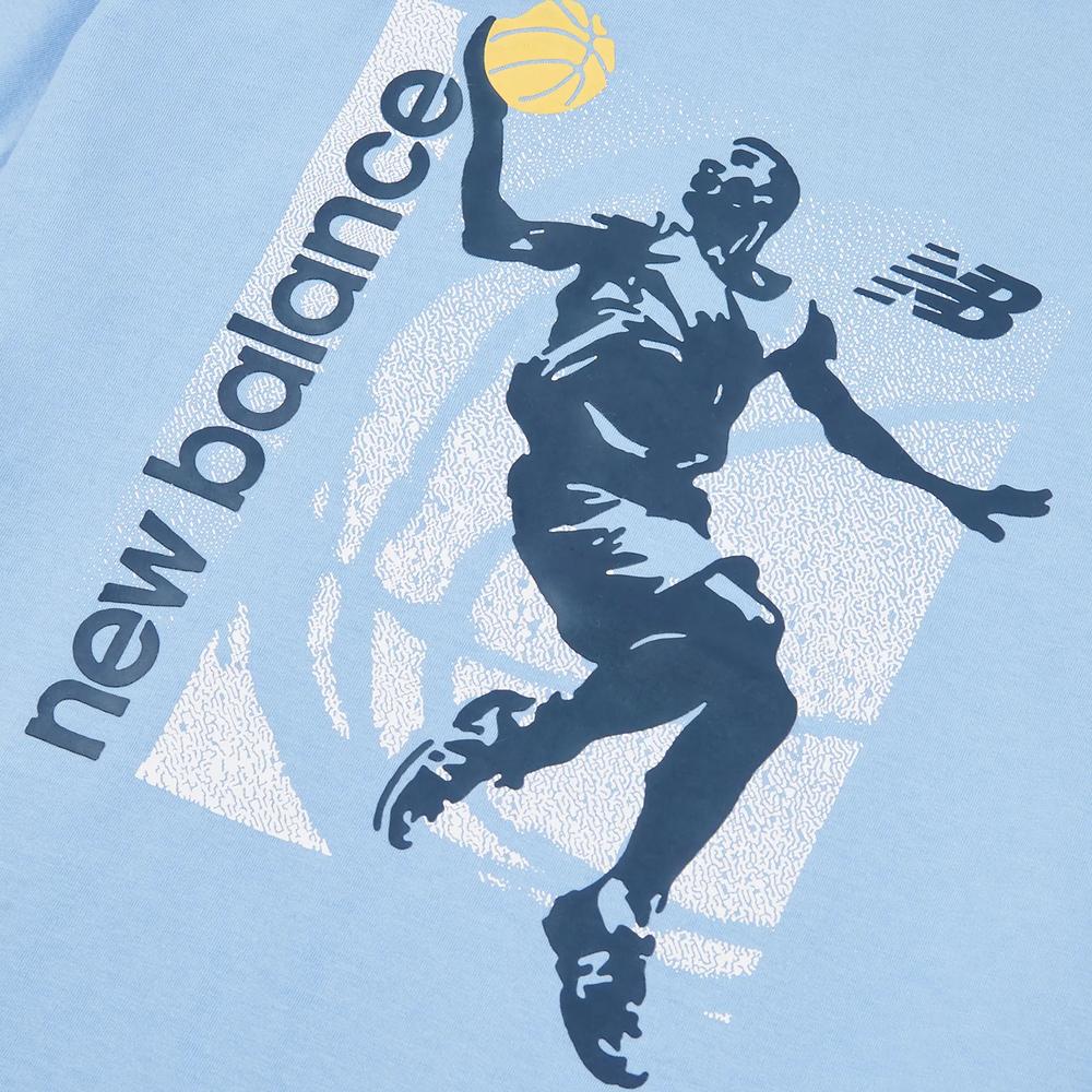 Detské tričko New Balance LAKB0155ELE - modré