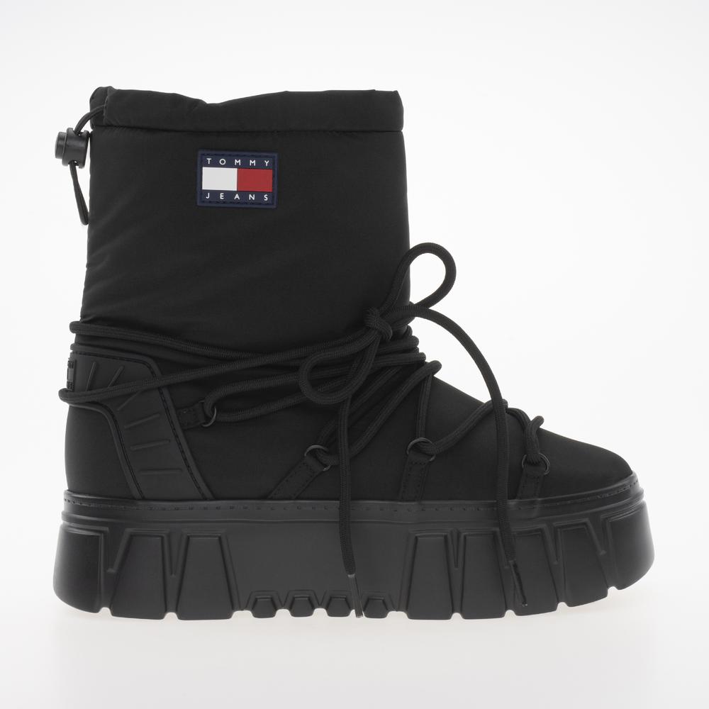 Topánky Tommy Jeans Hybrid Boot EN0EN02601-BDS - čierne