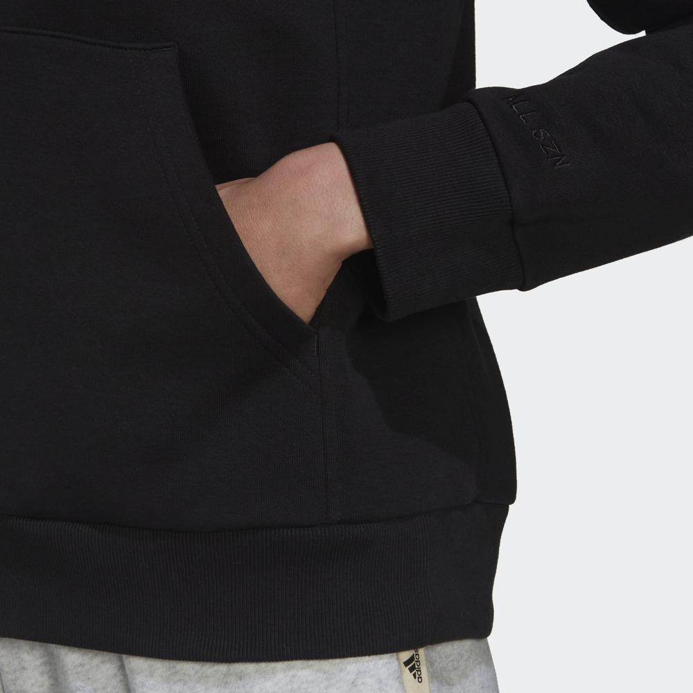 Blúza adidas All SZN Fllece Full-Zip Hoodie HC8848 - čierne