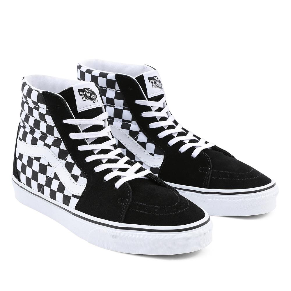 Topánky Vans Checkerboard SK8-HI VN0A32QGHRK1 - čierne