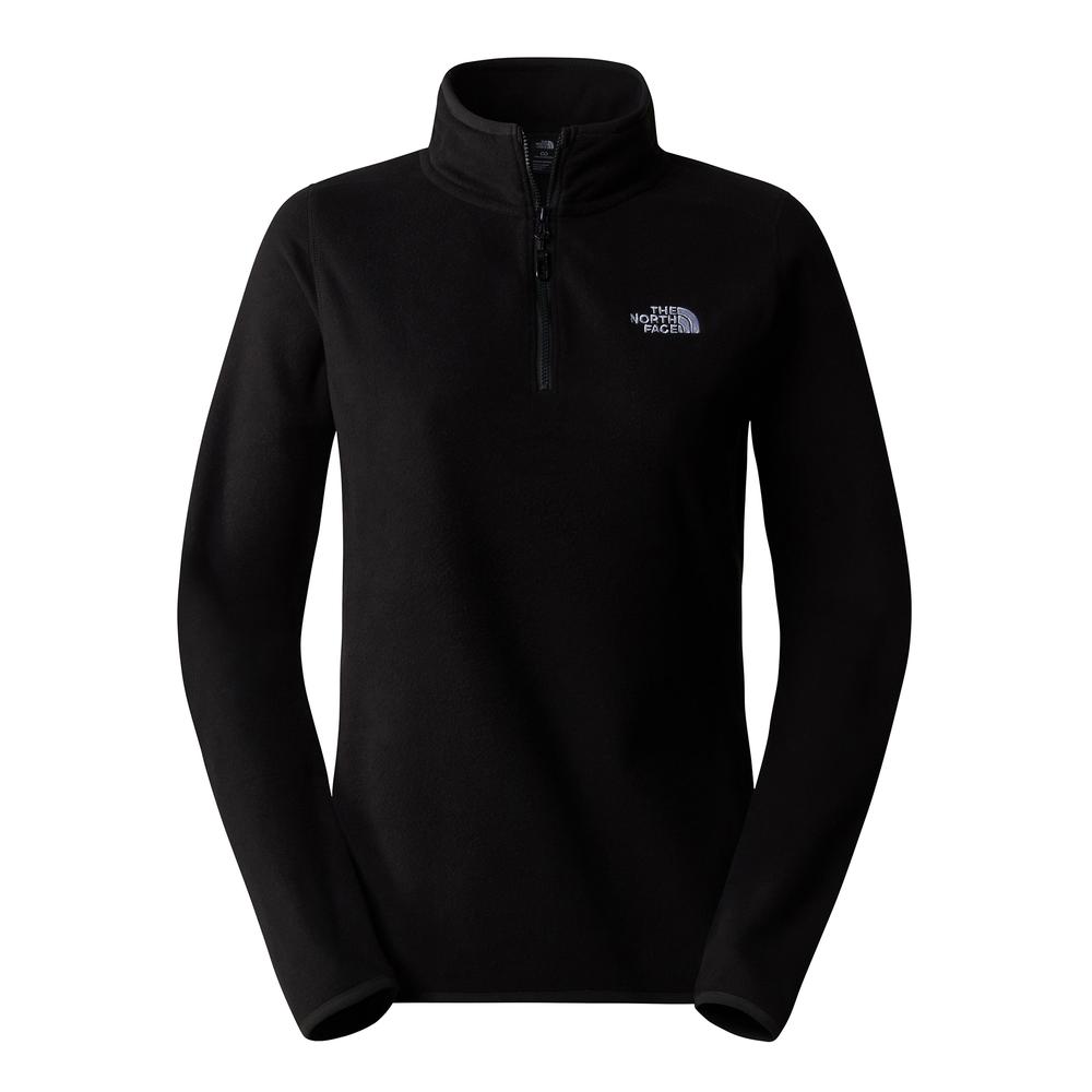 Blúza The North Face 100 Glacier 1/4 Zip Fleece 0A855M4H01 - čierne