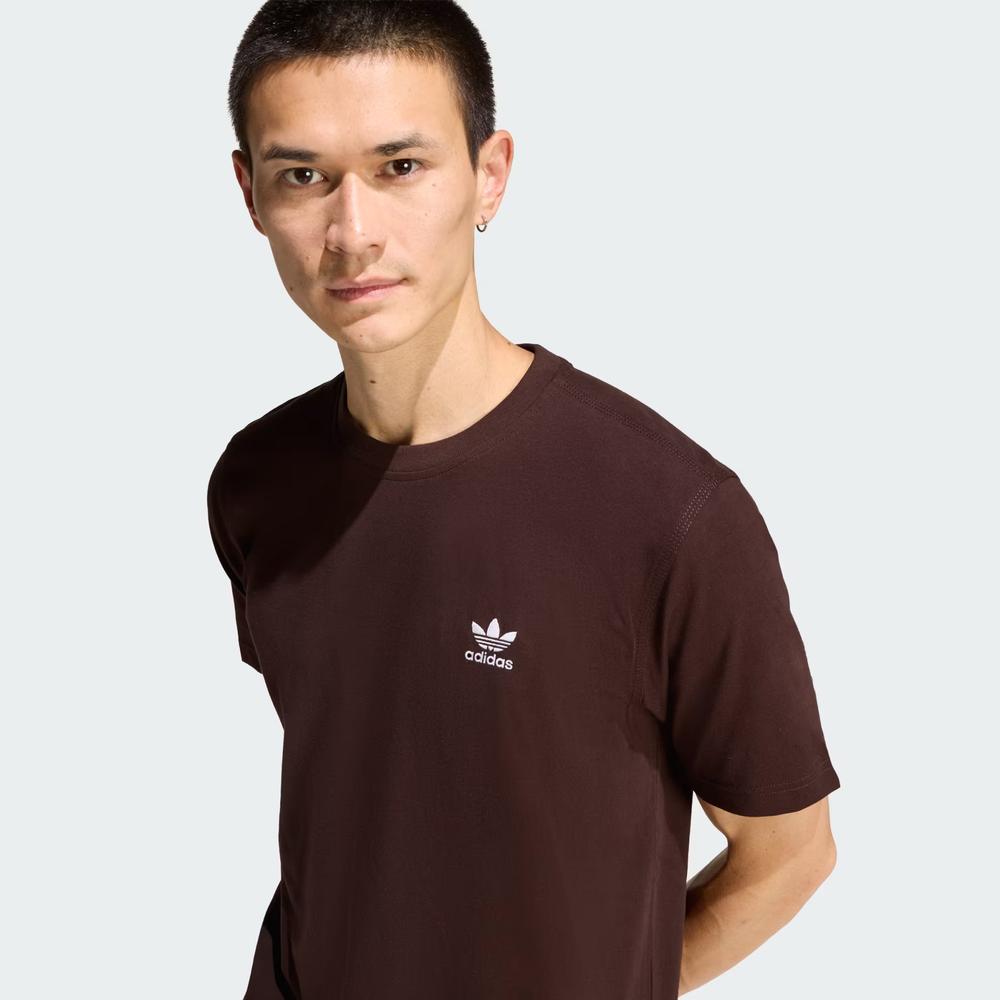 Tričko pánske adidas Originals Trefoil Essentials KE1146 - hnedé