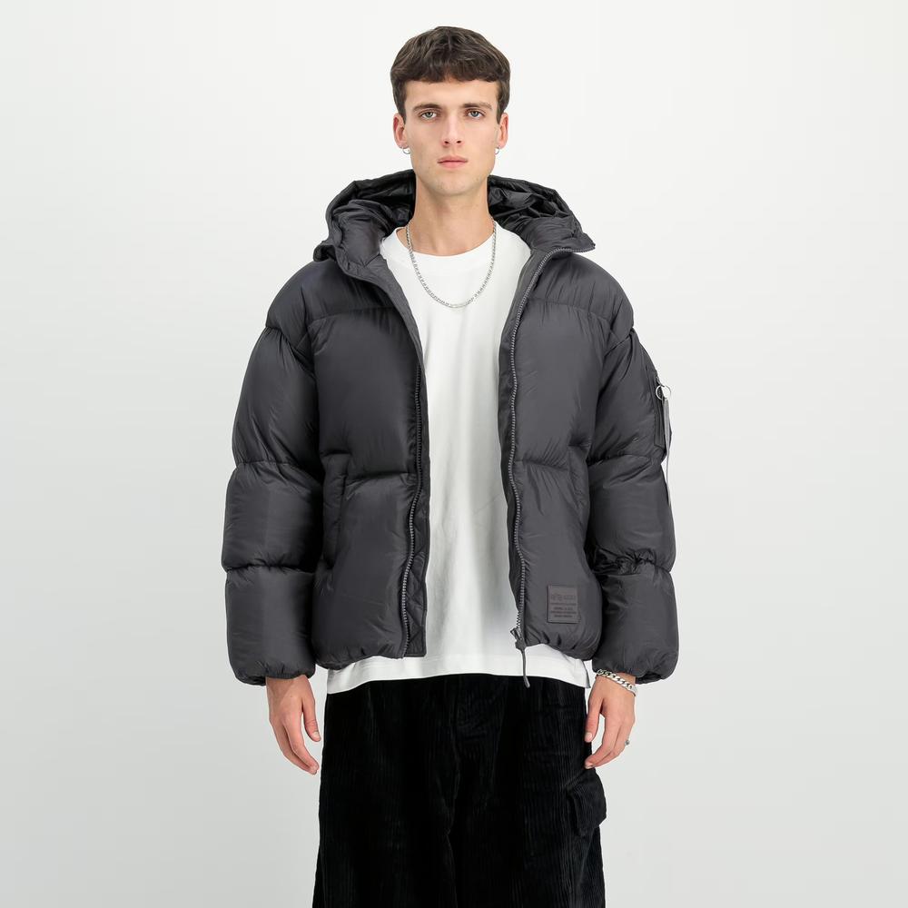 Bunda Alpha Industries Cloud Puffer Bomber 148130684 - šedý