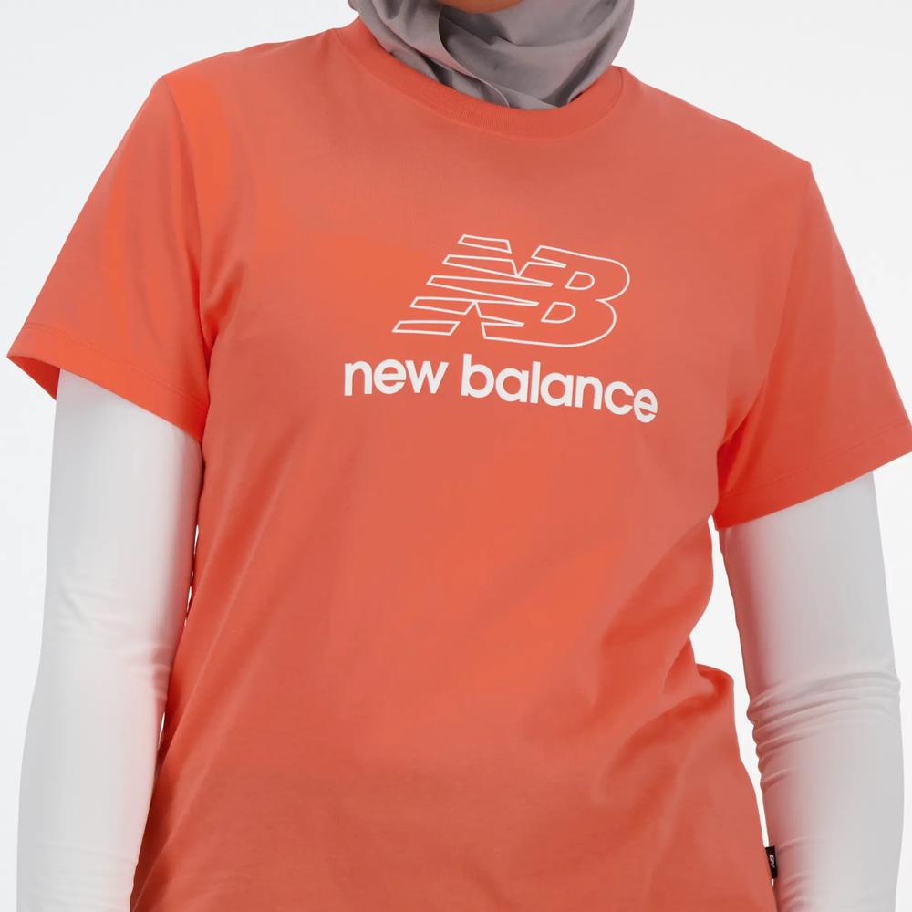 Dámske tričko New Balance WT41816GFR - pomarančové