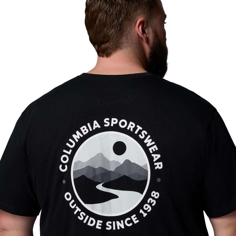 Mužský tričko Columbia CSC Back Graphic 2155021012 - čierne