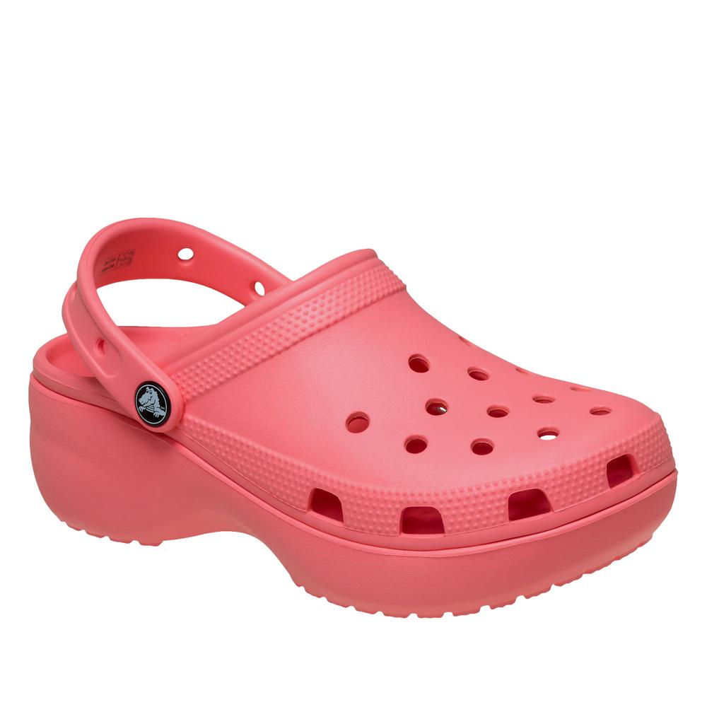 Klapky dámske Crocs Classic Platform Clog 206750-6UI - ružové