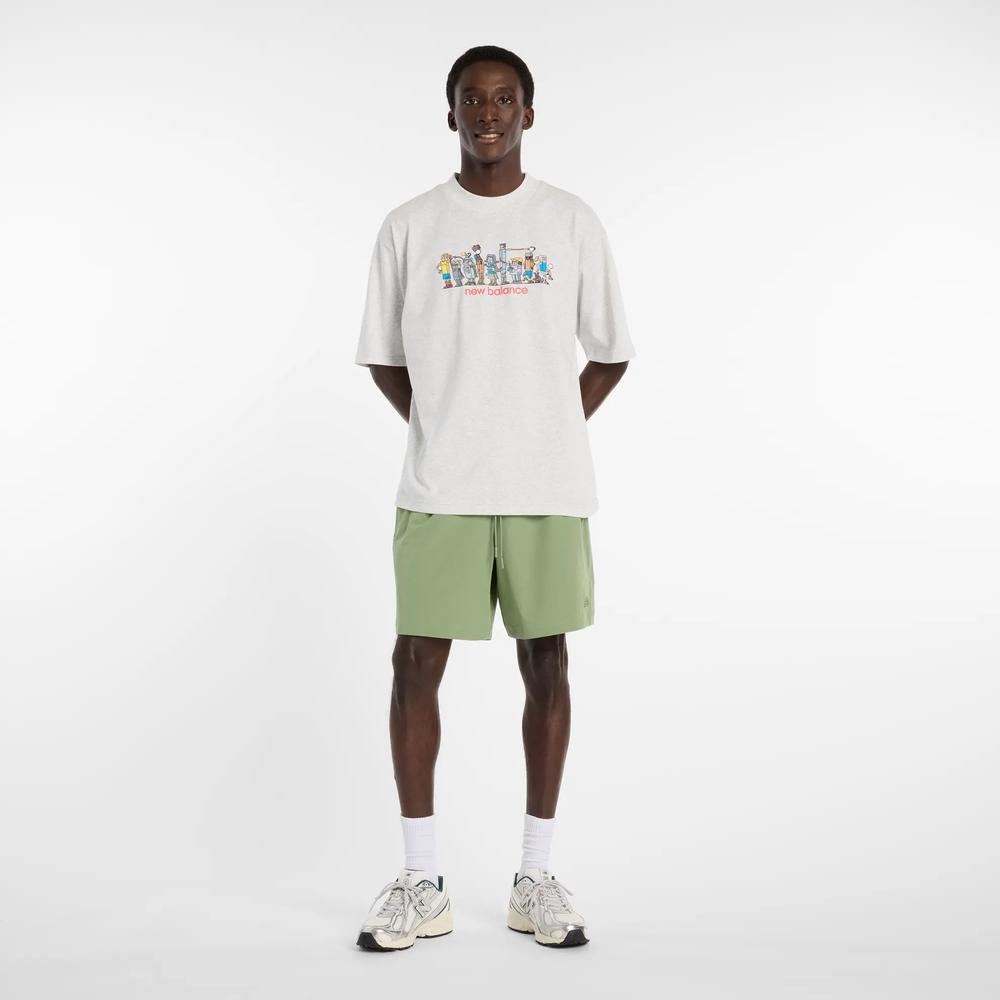 Pánske šortky New Balance MB6174CDAAR - zelené