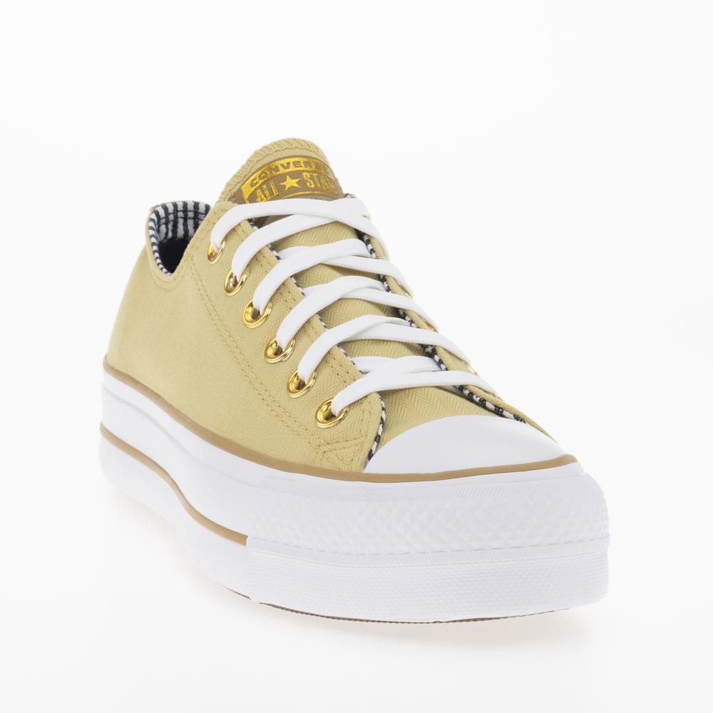 Topánky Converse Chuck Taylor All Star Lift Platform A08109C - žltá