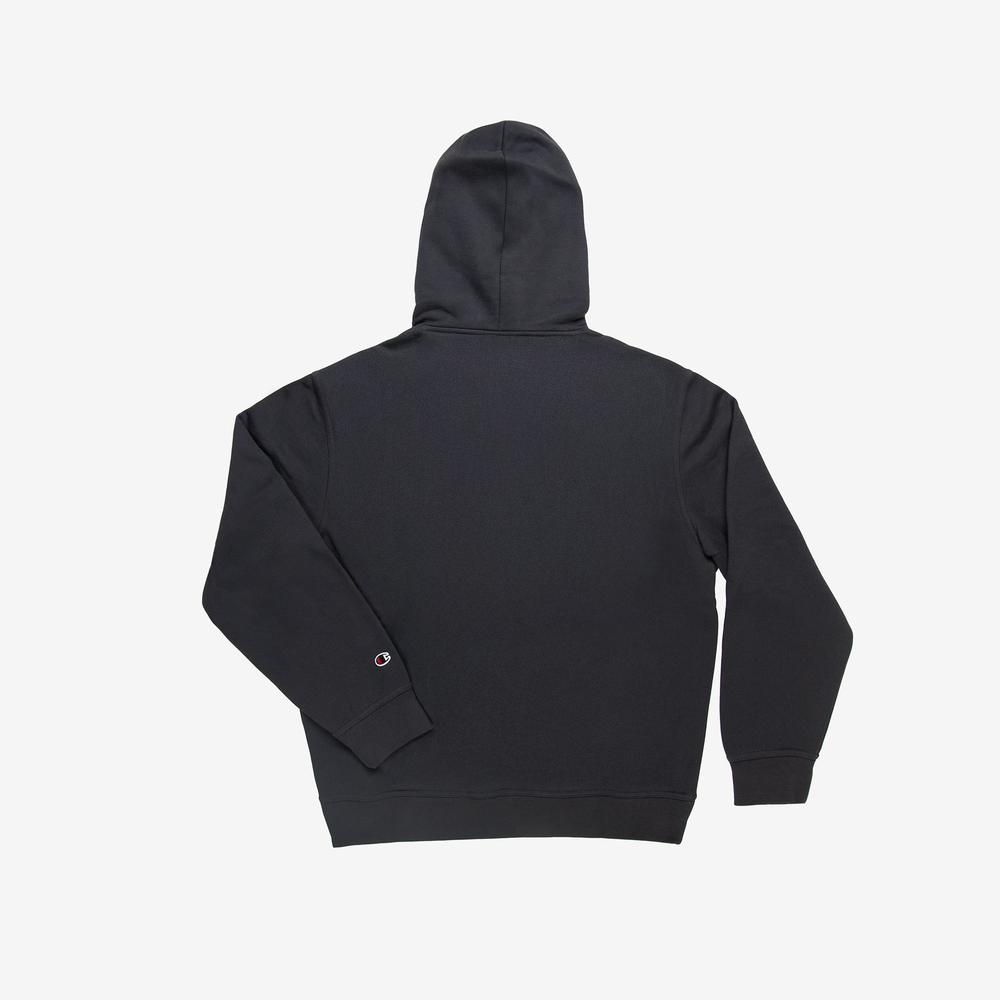 Blúza Champion Tonal Logo Fleece Erkek Siyah Hoodie 220274-ES503 - šedý