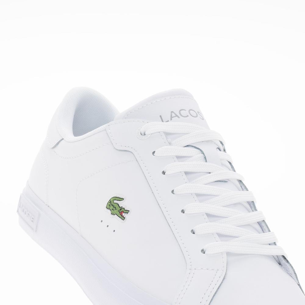 Topánky Lacoste Powercourt  125 2 SMA 749SMA0081-21G - biele