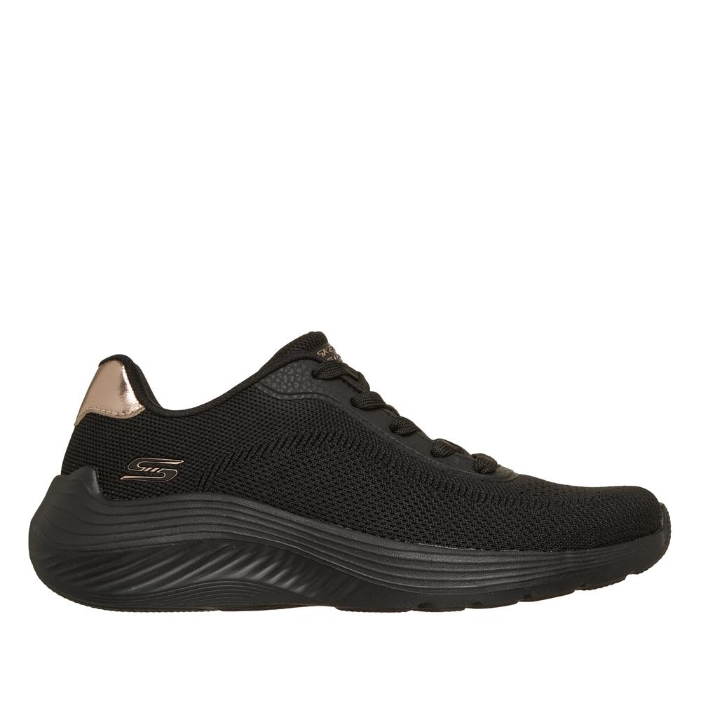 Dámske topánky Skechers Bobs Sport Squad Waves Current Look 117679BBK - čierne