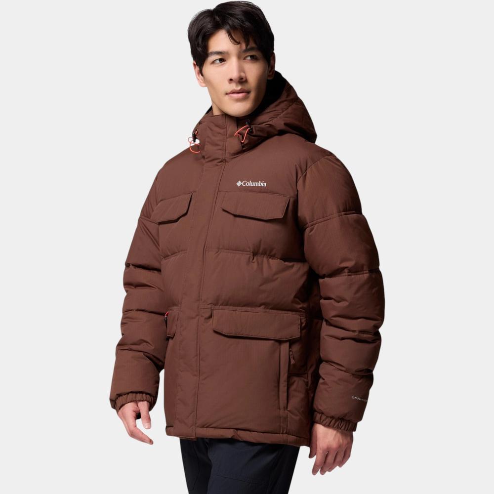 Mužský bunda Columbia Landroamer Hooded Puffer 2088081256 - hnedé