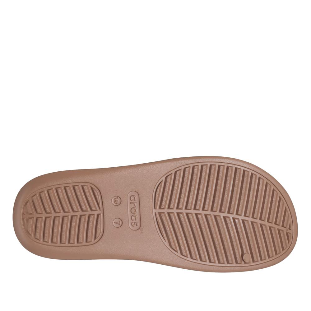 Dámske klapky Crocs Getaway Platform H-Strap 209409-2Q9 - hnedé