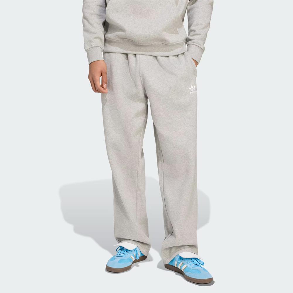 Pánske nohavice adidas Originals Trefoil Essentials Open Hem JW9157 - šedý