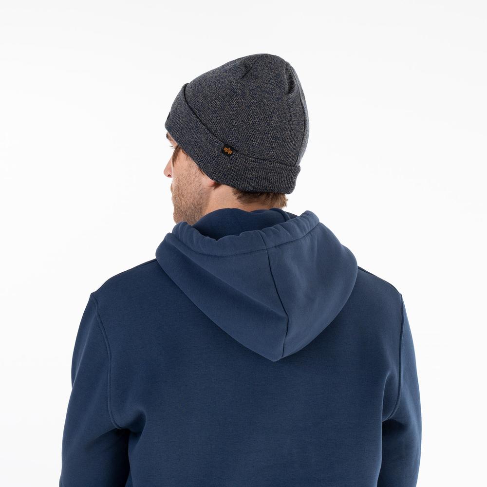 Čiapka Alpha Industries Beanie 3D 168910315 - šedý
