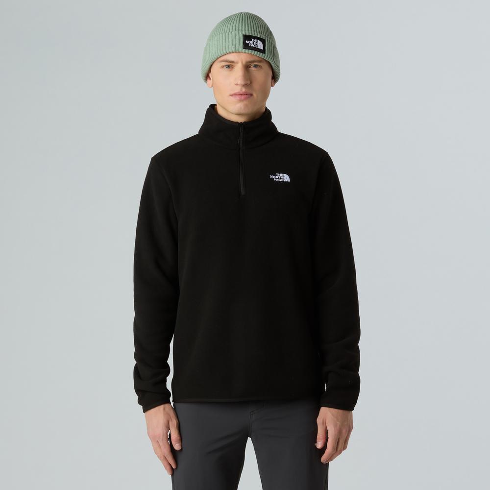 Blúza pánske The North Face Glacier 1/4 Zip Fleece 0A8D0QJK31 - čierne